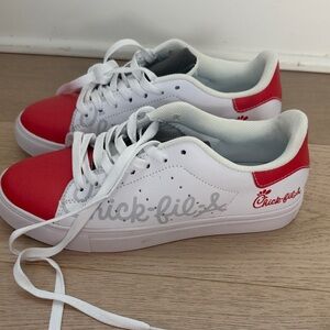 Chick-fil-A White & Red Logo Sneakers